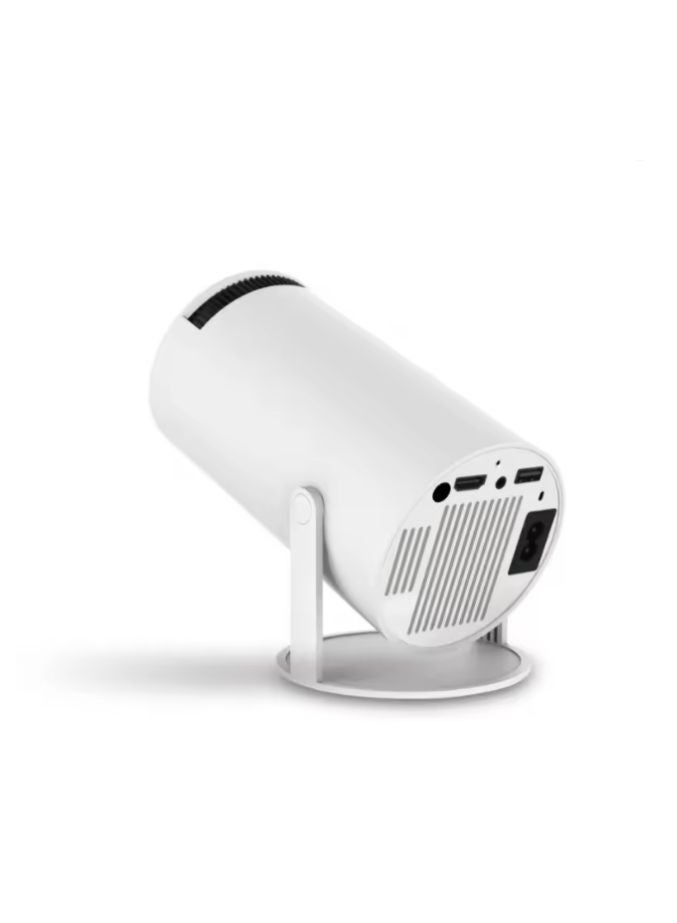 Smart 4K Portable Projector with Android 11 & WiFi 6 - Auto Keystone Correction Home Cinema Display | White Mini Projector for Movies & Gaming - Image 2